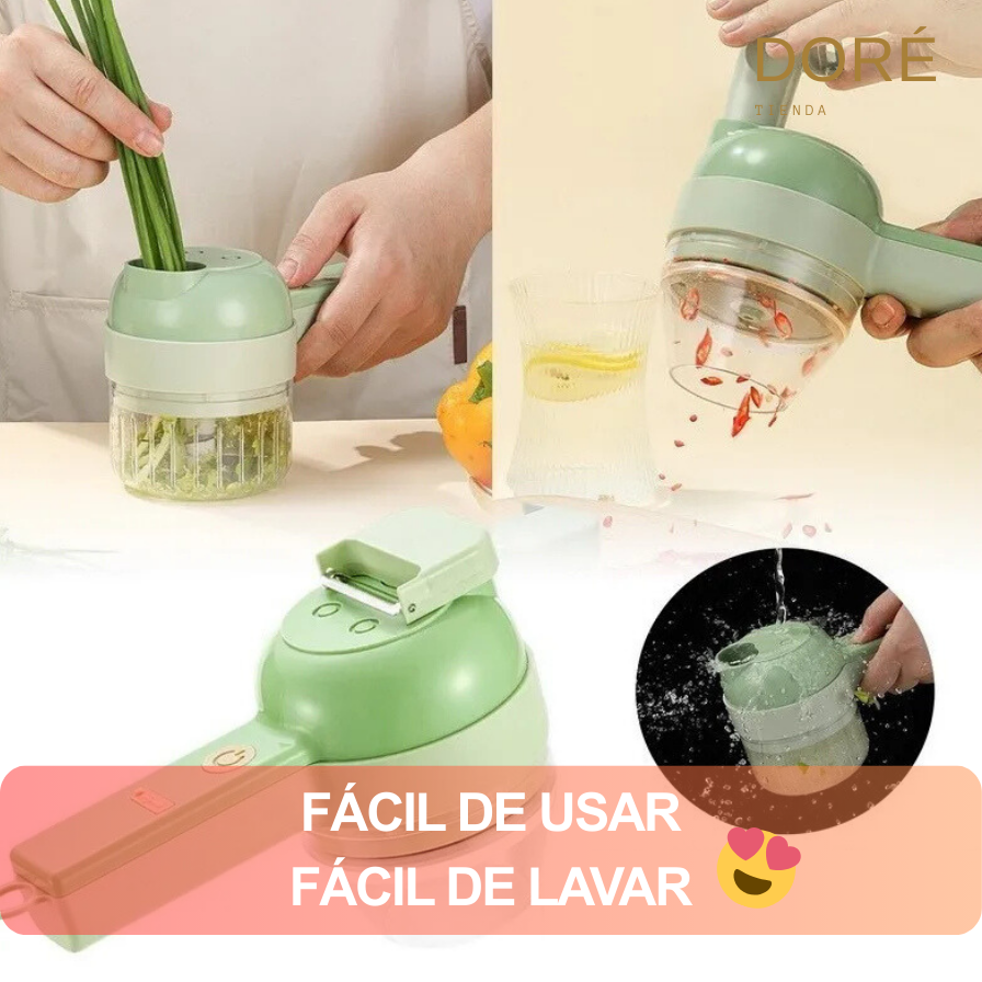 Picador de verduras eléctrico portátil